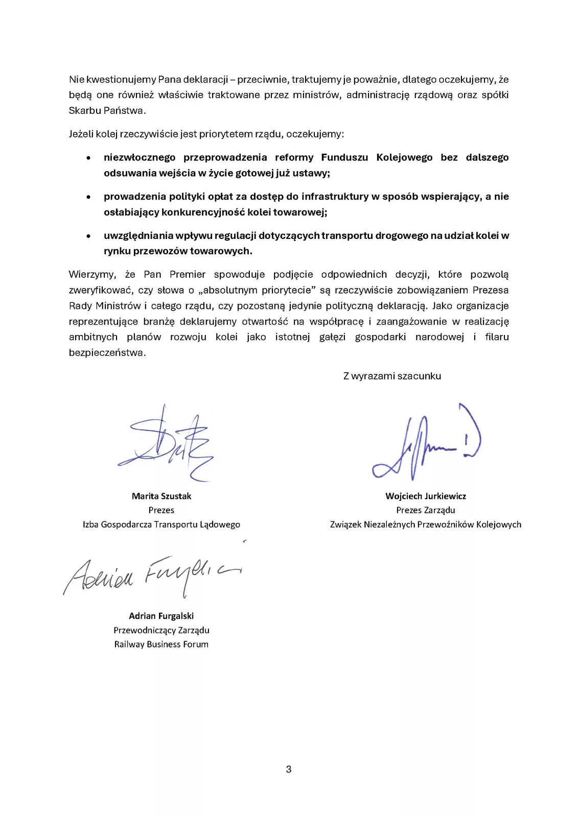Czas sprawdzić, czy kolej jest rzeczywiście absolutnym priorytetem rządu.